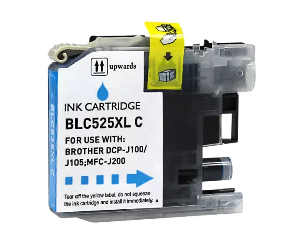 Tinteiro Brother Compatível LC525C XL Azul