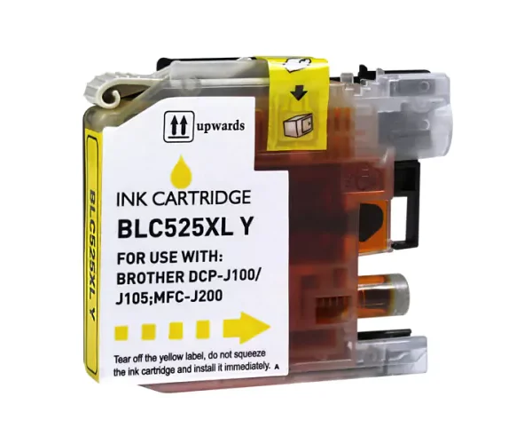 Tinteiro Brother Compatível LC525Y XL Amarelo