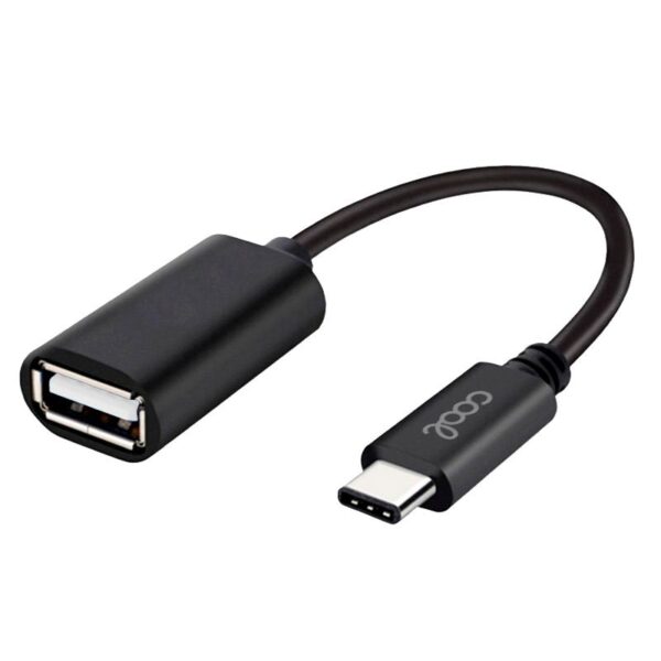 Cabo de entrada USB OTG tipo C COOL universal (preto)