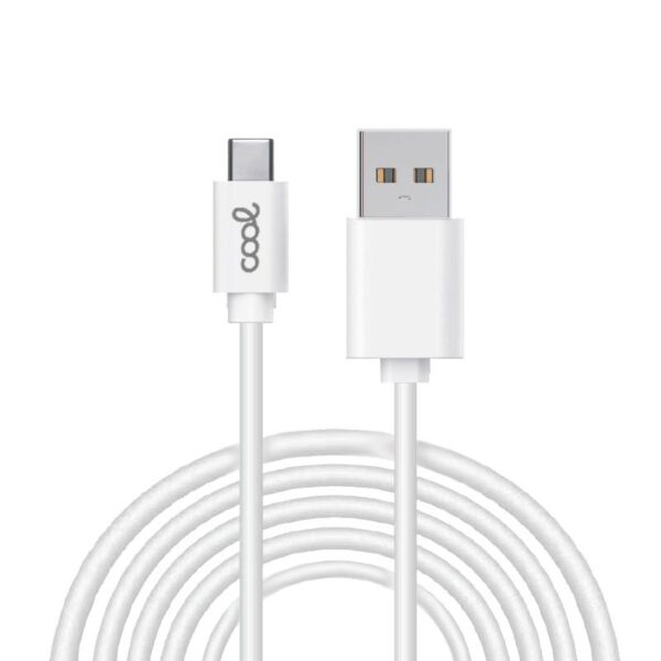 Cabo USB universal COOL compatível (Micro-Usb) 1,2 metros Branco 2,4 Amp