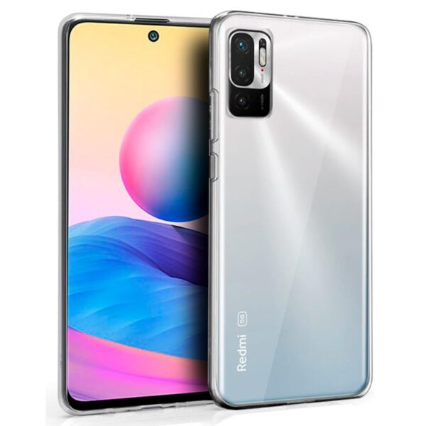Capa de silicone COOL para Xiaomi Redmi Note 10 5G / Pocophone M3 Pro 5G (transparente)