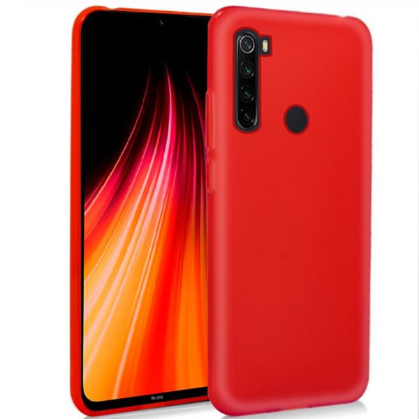Capa de silicone COOL para Xiaomi Redmi Note 8 / Note 8 (2021) Vermelho