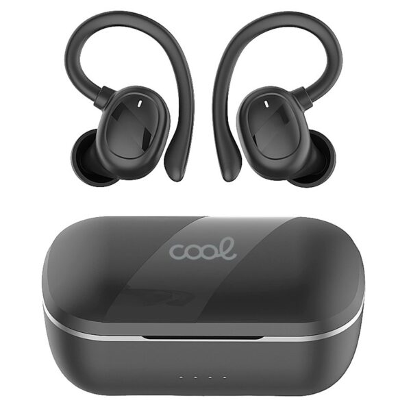 Auscultadores estéreo Bluetooth Dual Pod Fone de ouvido sem fio COOL Fit Sport preto