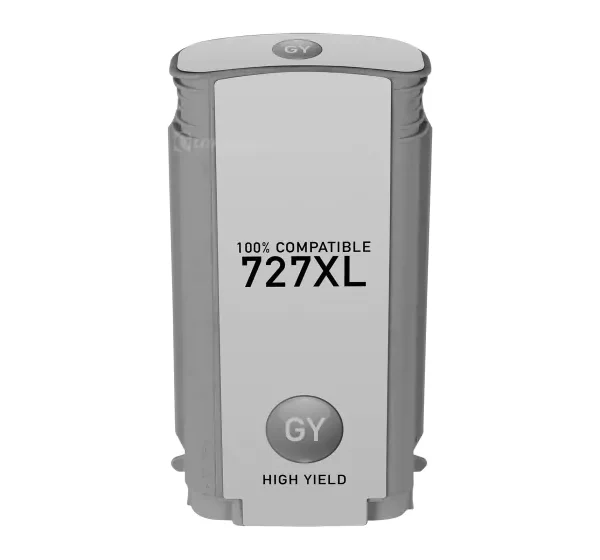 Tinteiro HP Compatível 727 Cinza (B3P24A)