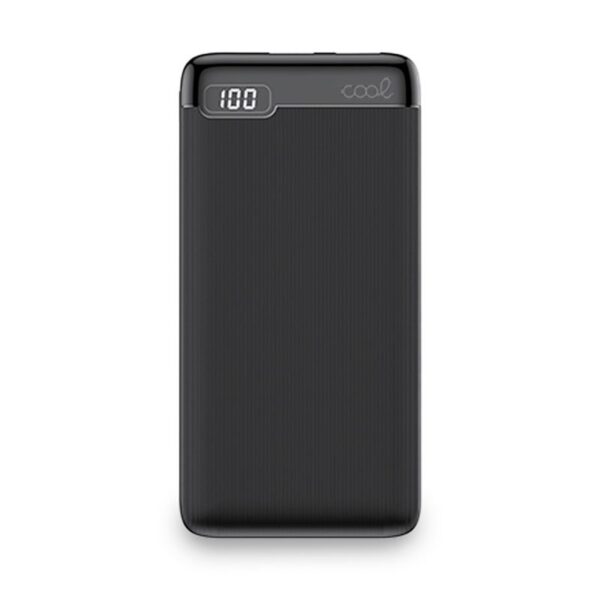 Banco de alimentação de bateria externa universal 10.000 mAh (2 x usb / 2.1A) COOL Slim Preto