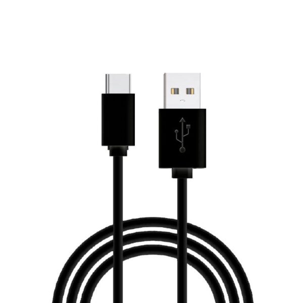 Cabo USB universal COOL compatível TYPE-C (1,2 metros) Preto 2,4 Amp