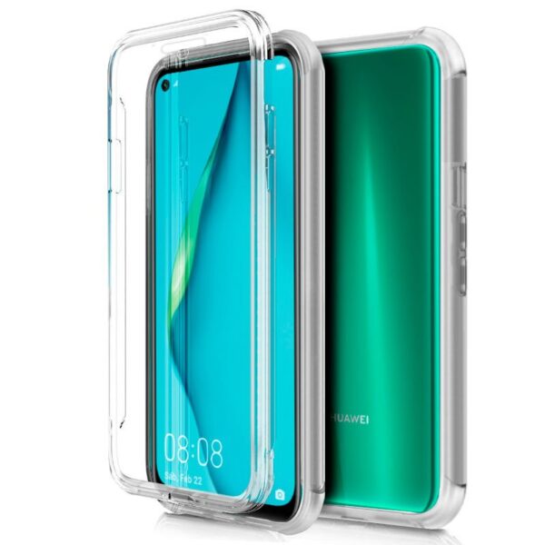 Capa COOL de Silicone 3D para Huawei P40 Lite (frente e verso transparentes)