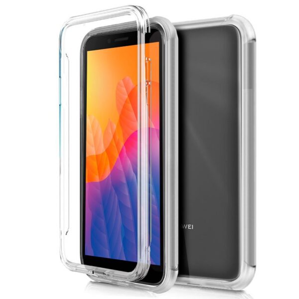 Capa COOL de silicone 3D para Huawei Y5p (frente e verso transparentes)