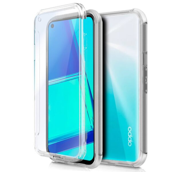 Capa COOL de Silicone 3D para Oppo A52 / A72 / A92 (frente e verso transparentes)
