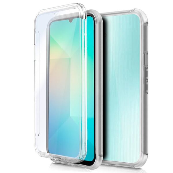 Capa COOL de Silicone 3D para Samsung A065 Galaxy A06 (transparente frente + verso)