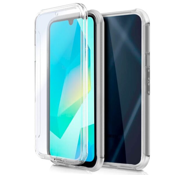 Capa COOL de Silicone 3D para Samsung A165 Galaxy A16 / A16 5G (transparente frente + verso)