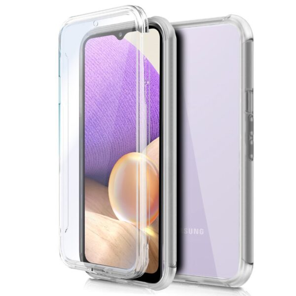 Capa COOL de Silicone 3D para Samsung A326 Galaxy A32 5G (frente e verso transparentes)
