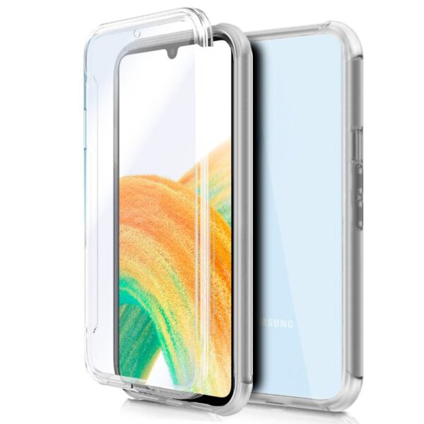 Capa COOL de Silicone 3D para Samsung A336 Galaxy A33 5G (transparente frente + verso)