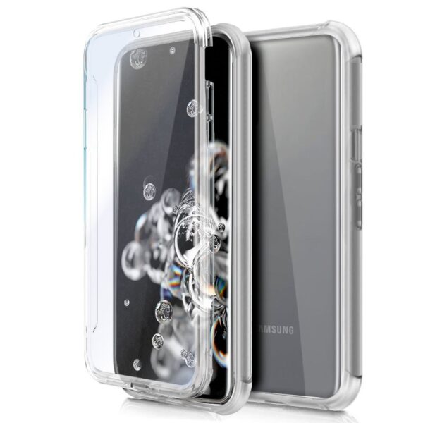Capa COOL de Silicone 3D para Samsung G988 Galaxy S20 Ultra 5G (frente e verso transparentes)