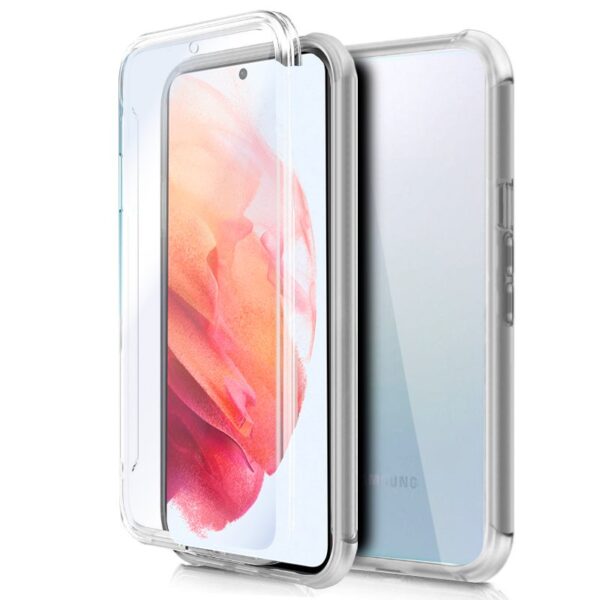 Capa COOL de Silicone 3D para Samsung G990 Galaxy S21 (frente e verso transparentes)