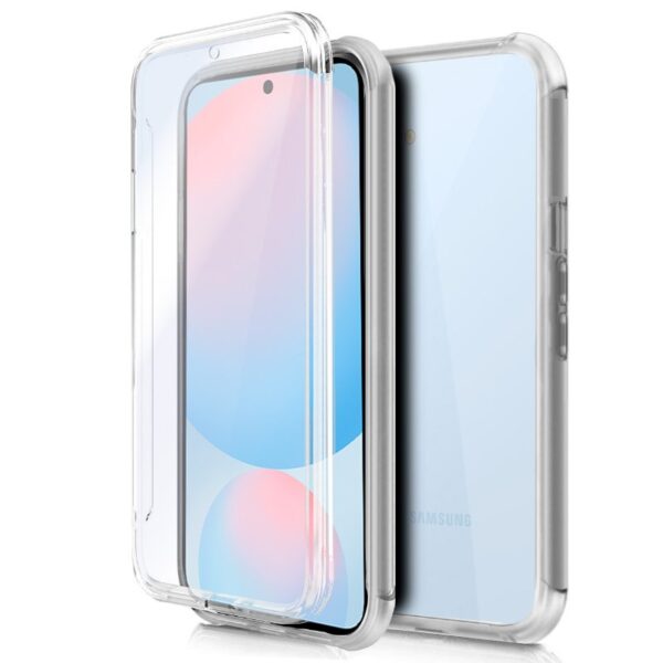 Capa COOL de Silicone 3D para Samsung S721 Galaxy S24 FE (transparente frente + verso)