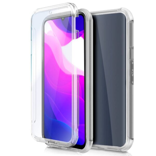 Capa COOL de Silicone 3D para Xiaomi Mi 10 Lite (frente e verso transparentes)