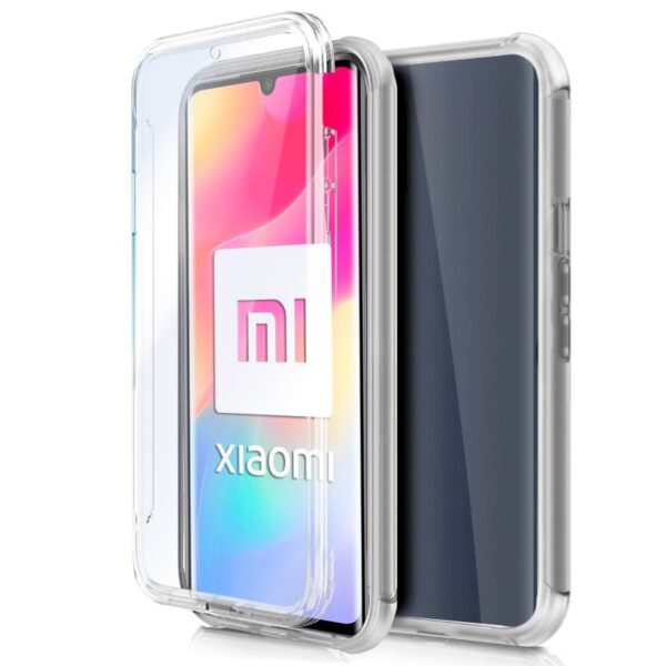 Capa COOL de Silicone 3D para Xiaomi Mi Note 10 Lite (frente e verso transparentes)