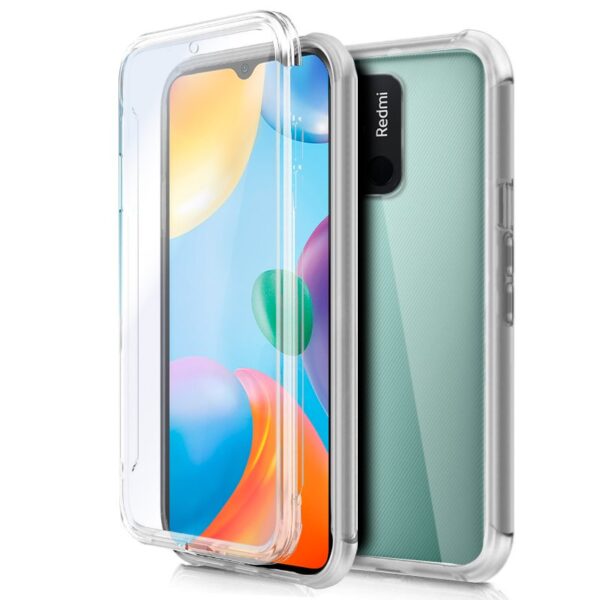 Capa COOL de Silicone 3D para Xiaomi Redmi 10C (frente e verso transparentes)