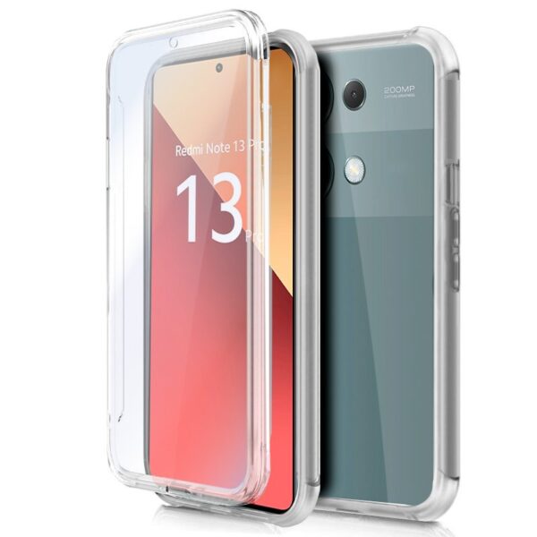 Capa COOL de Silicone 3D para Xiaomi Redmi Note 13 Pro / Note 14S / Poco M6 Pro (transparente frente + verso)