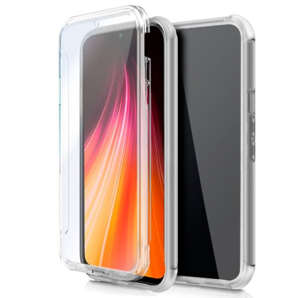 Capa COOL de Silicone 3D para Xiaomi Redmi Note 8 / Note 8 (2021) (frente e verso transparentes)