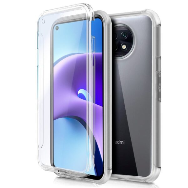 Capa COOL de Silicone 3D para Xiaomi Redmi Note 9T (transparente frente + verso)