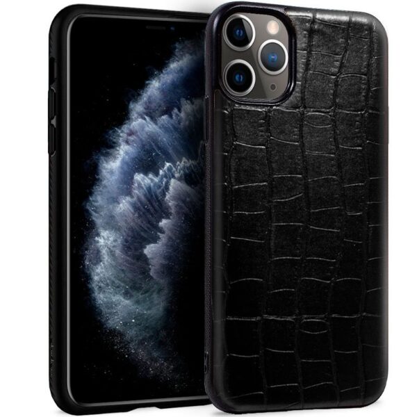 Capa COOL para iPhone 11 Pro Leather Crocodile Preto