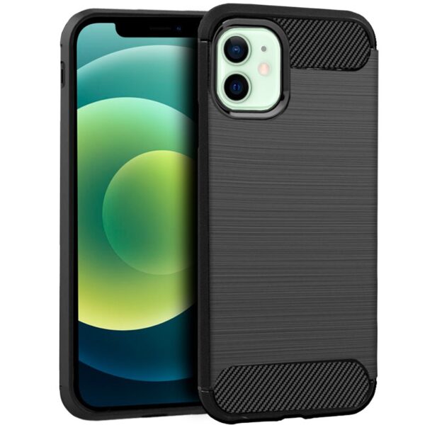 Capa COOL para iPhone 12 / 12 Pro Carbono Preto