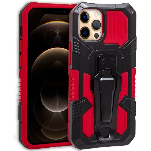 Capa COOL para iPhone 12 Pro Max Hard Clip Vermelho