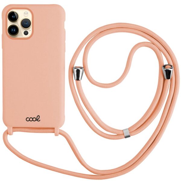 Capa COOL para iPhone 14 Pro Max Cordão Rosa