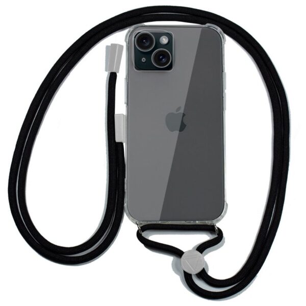 Capa COOL para iPhone 15 Cordão Preto
