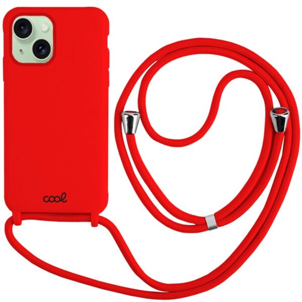 Capa COOL para iPhone 15 Plus Cordão Vermelho