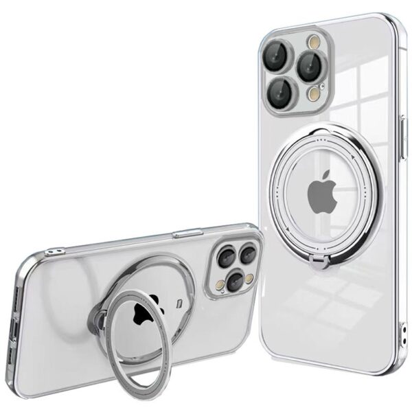 Capa COOL para iPhone 15 Pro Magnética Ring Cinza