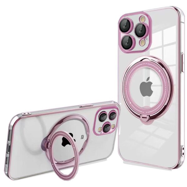 Capa COOL para iPhone 15 Pro Magnética Ring Rosa
