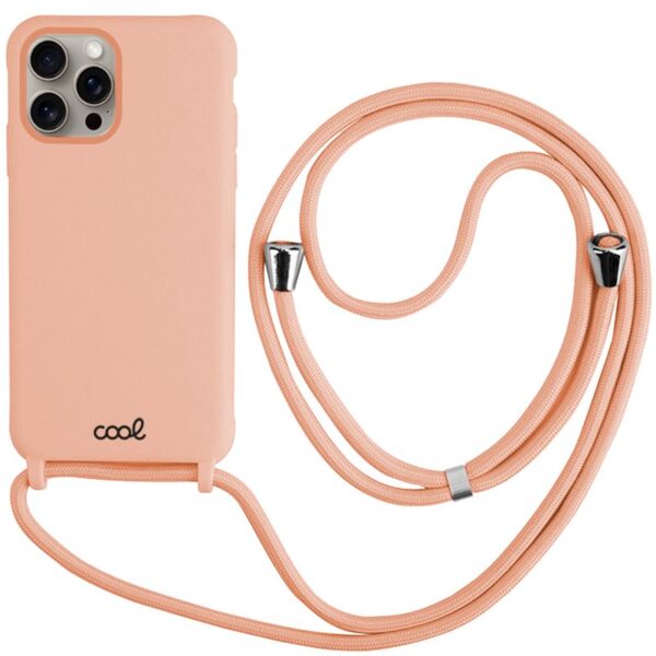 Capa COOL para iPhone 15 Pro Max Cordão Rosa