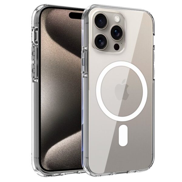 Capa COOL para iPhone 15 Pro Max Magnética Transparente