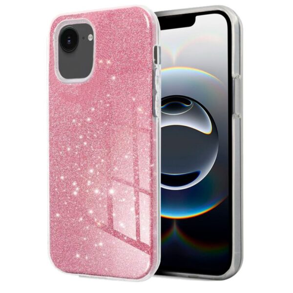 Capa COOL para iPhone 16e Glitter Rosa