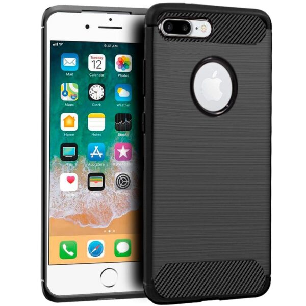 Capa COOL para iPhone 7 Plus / iPhone 8 Plus Carbono Preto