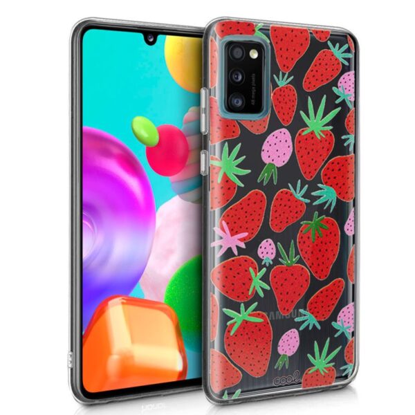 Capa COOL para Samsung A415 Galaxy A41 Morangos