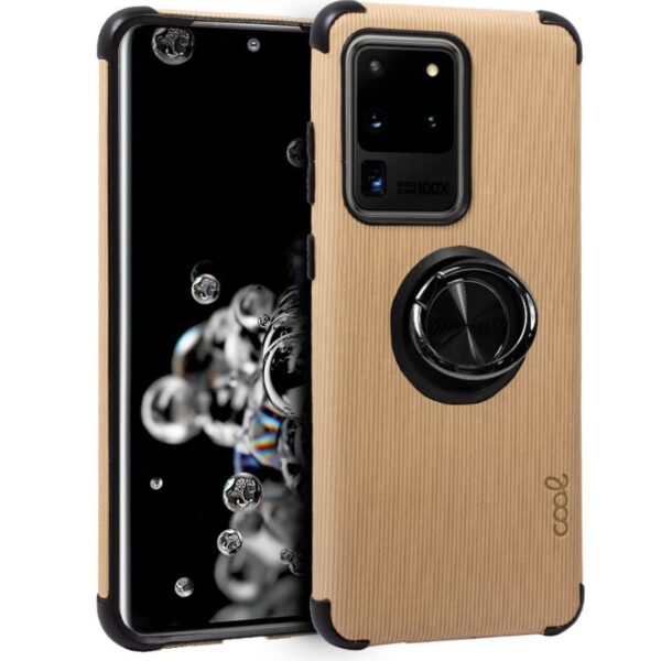 Capa COOL para Samsung G988 Galaxy S20 Ultra 5G Hard Ring Bege