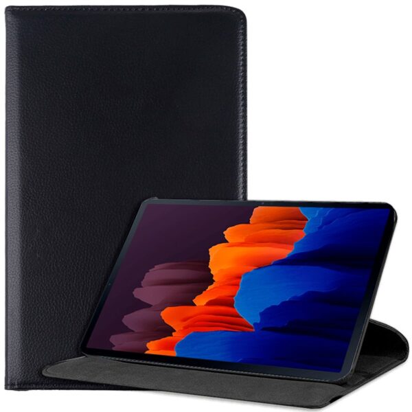Capa COOL para Samsung Galaxy Tab S7 Plus / Tab S8 Plus Couro Sintético Preto 12.4 polegadas