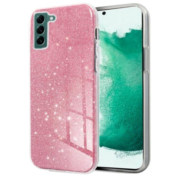 Capa COOL para Samsung S906 Galaxy S22 Plus Glitter Pink