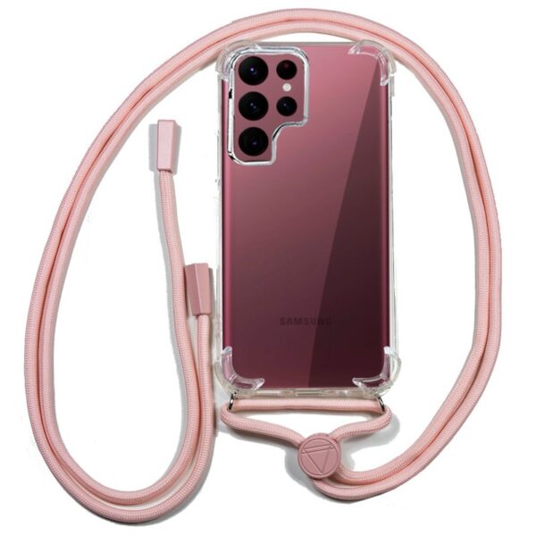 Capa COOL para Samsung S908 Galaxy S22 Ultra Cordão Rosa