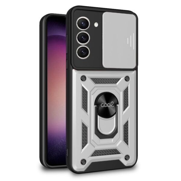 Capa COOL para Samsung S916 Galaxy S23 Plus Hard Ring Prata