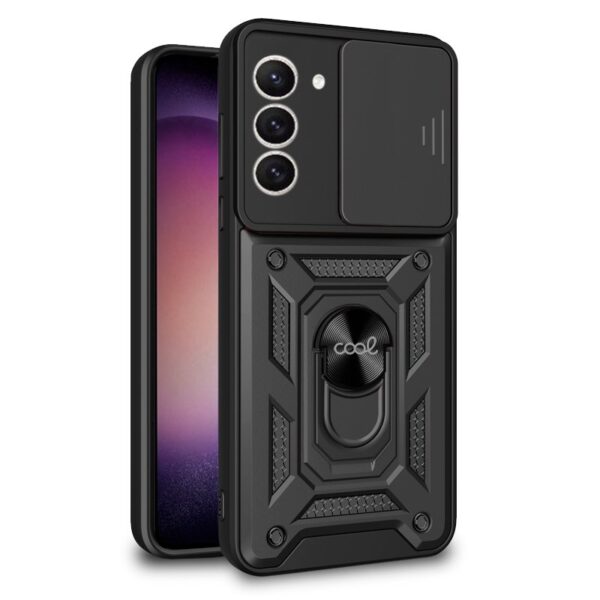 Capa COOL para Samsung S916 Galaxy S23 Plus Hard Ring Preto