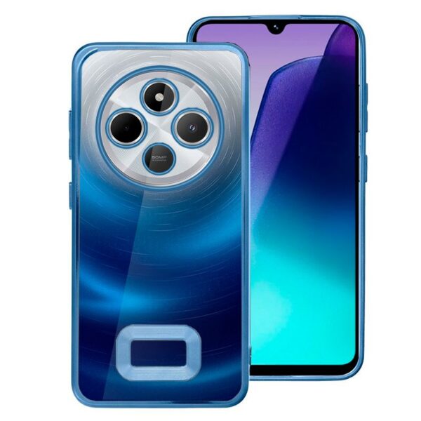 Capa COOL para Xiaomi Redmi 14C / Poco C75 Borde Metálico (Azul)