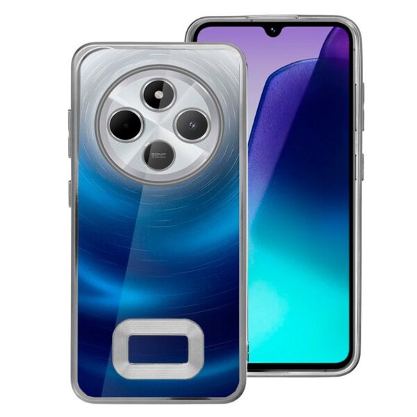 Capa COOL para Xiaomi Redmi 14C / Poco C75 Borde Metálico (Prata)