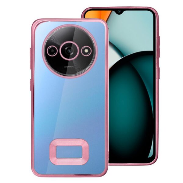 Capa COOL para Xiaomi Redmi A3 Borde Metálico (Rosa)