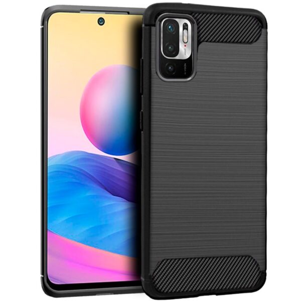 Capa COOL para Xiaomi Redmi Note 10 5G / Pocophone M3 Pro 5G Carbono Preto