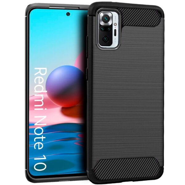 Capa COOL para Xiaomi Redmi Note 10 / Note 10s Carbono Preto
